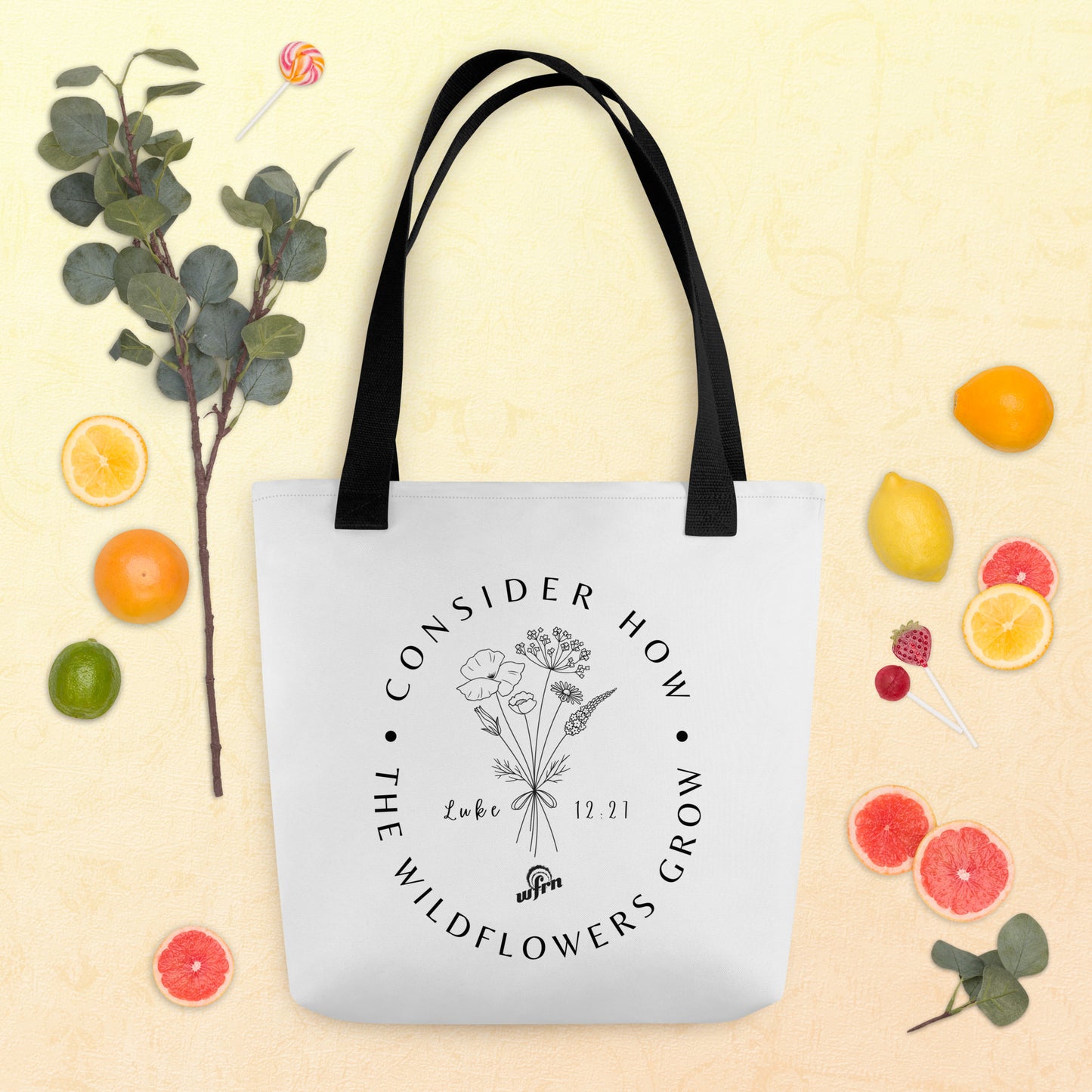 Consider the Wildflowers Tote bag