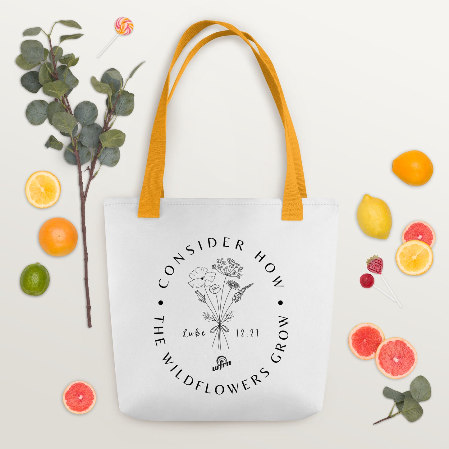 Consider the Wildflowers Tote bag