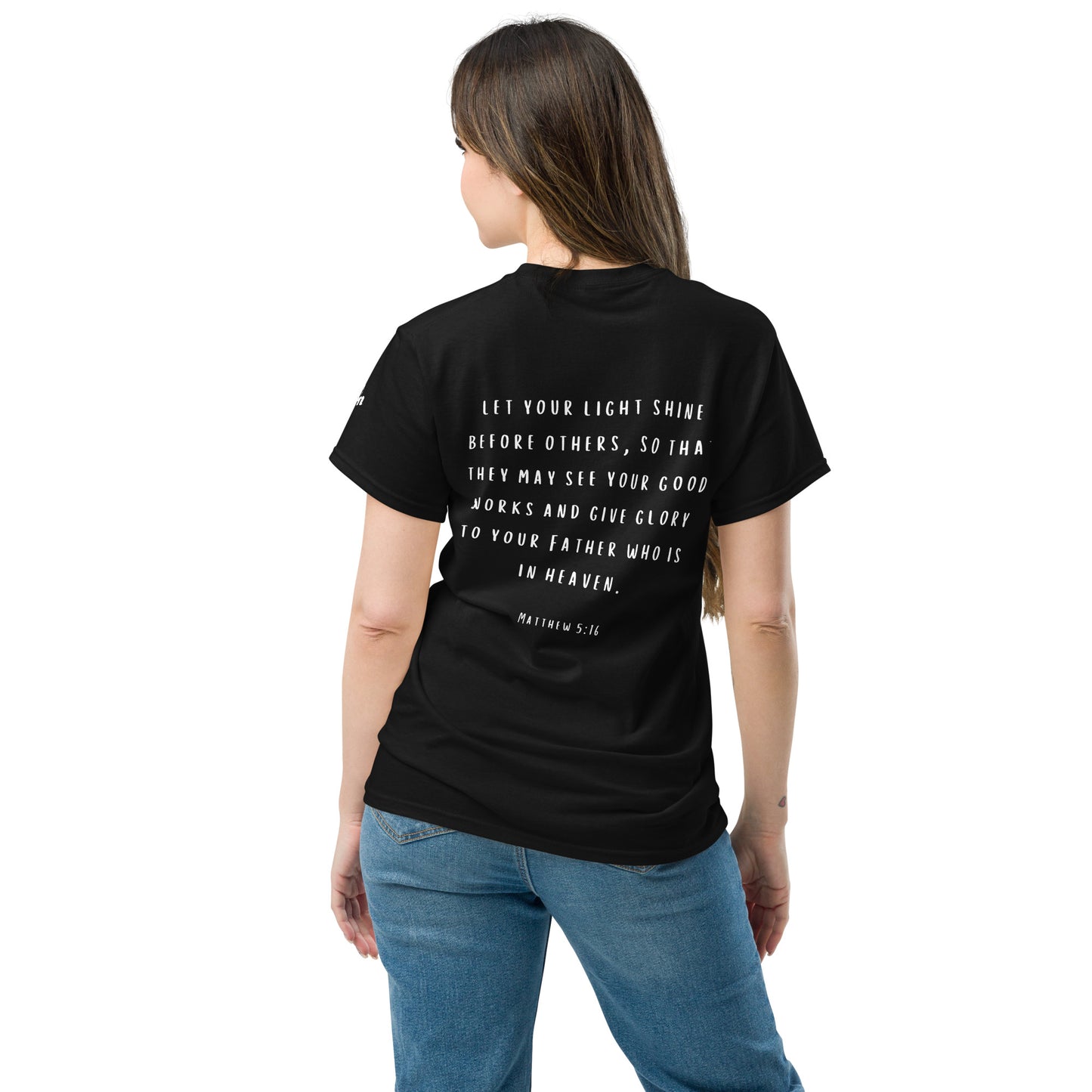Let Your Light Shine T-Shirt in black