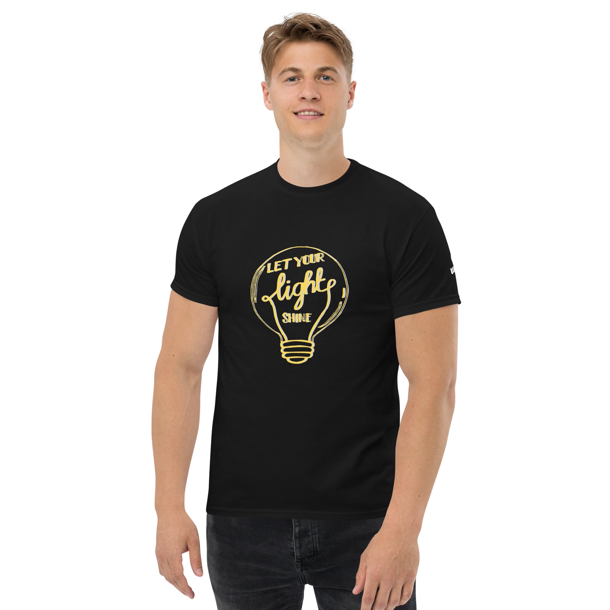 Let Your Light Shine T-Shirt in black
