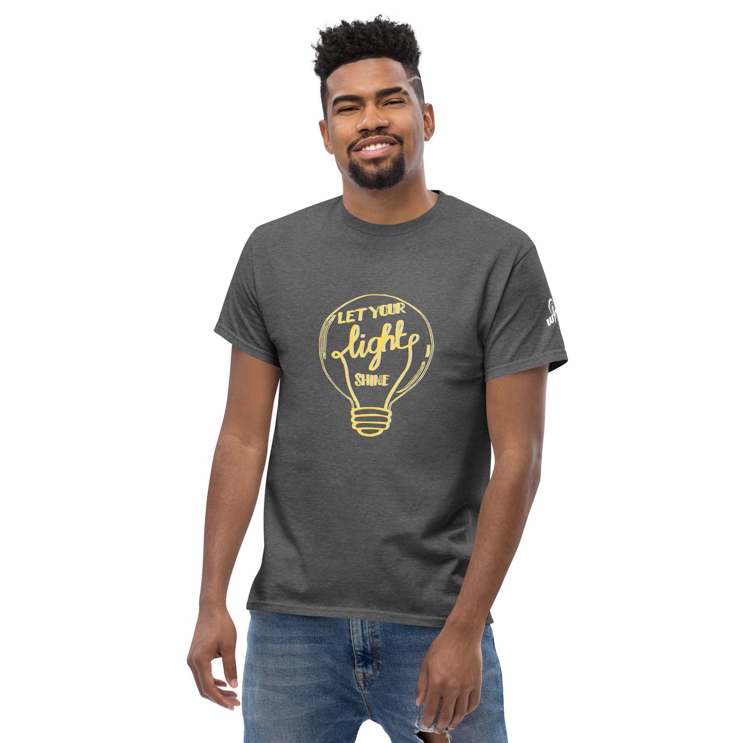 Let Your Light Shine T-Shirt in dark heather