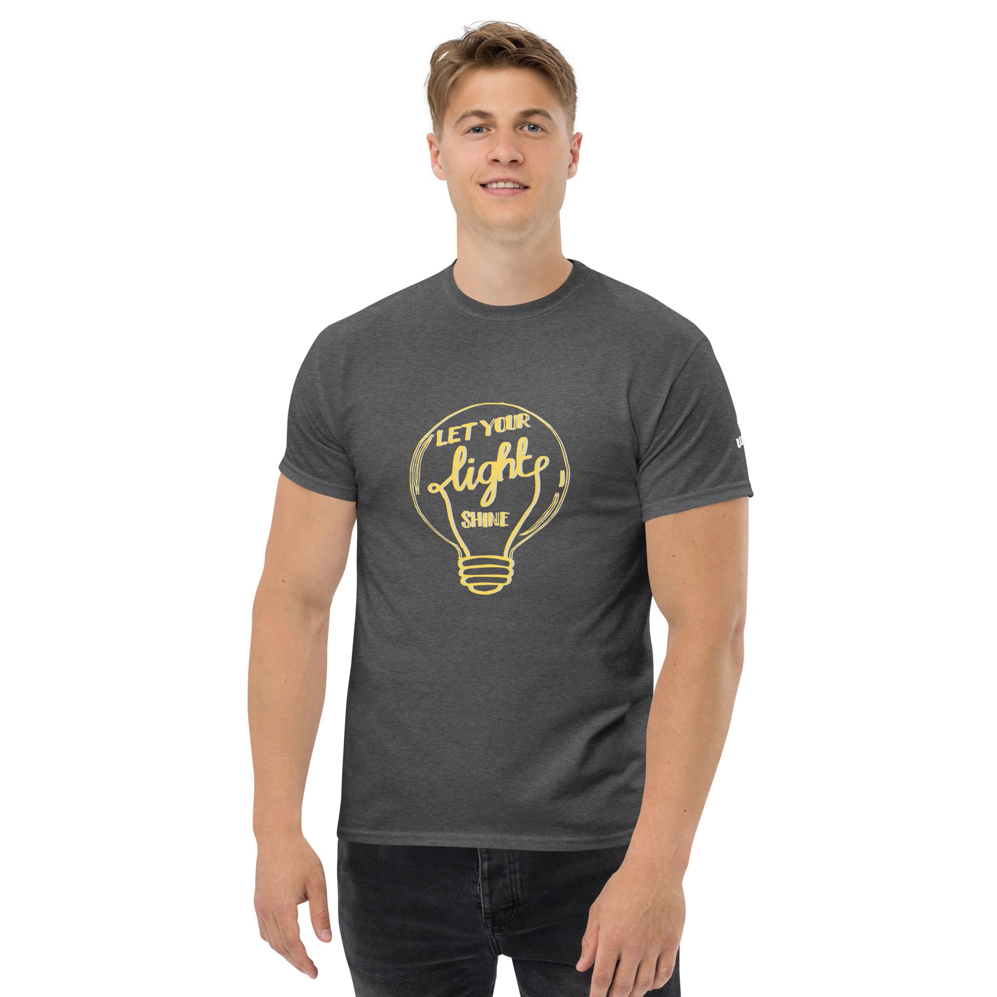 Let Your Light Shine T-Shirt in dark heather