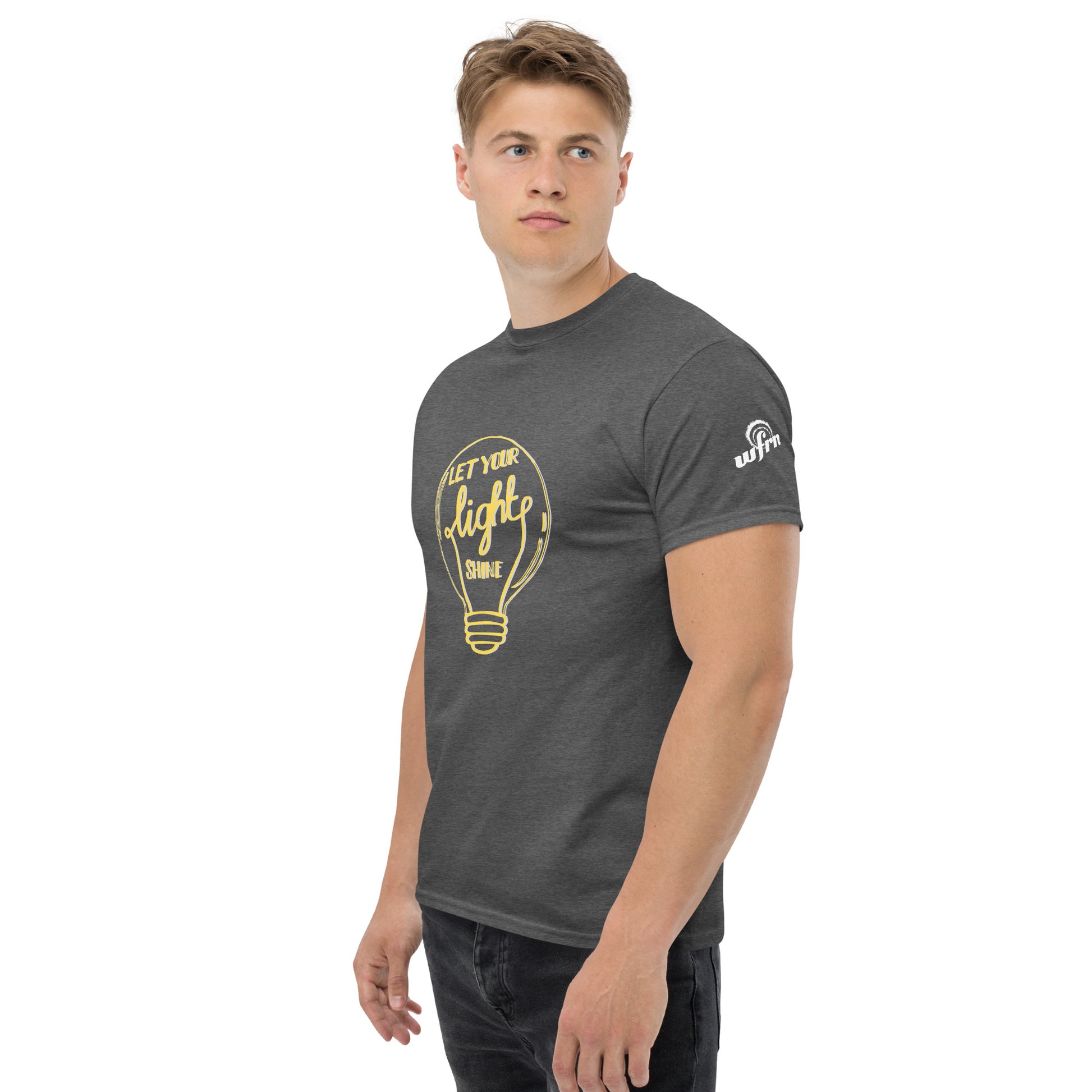 Let Your Light Shine T-Shirt in dark heather