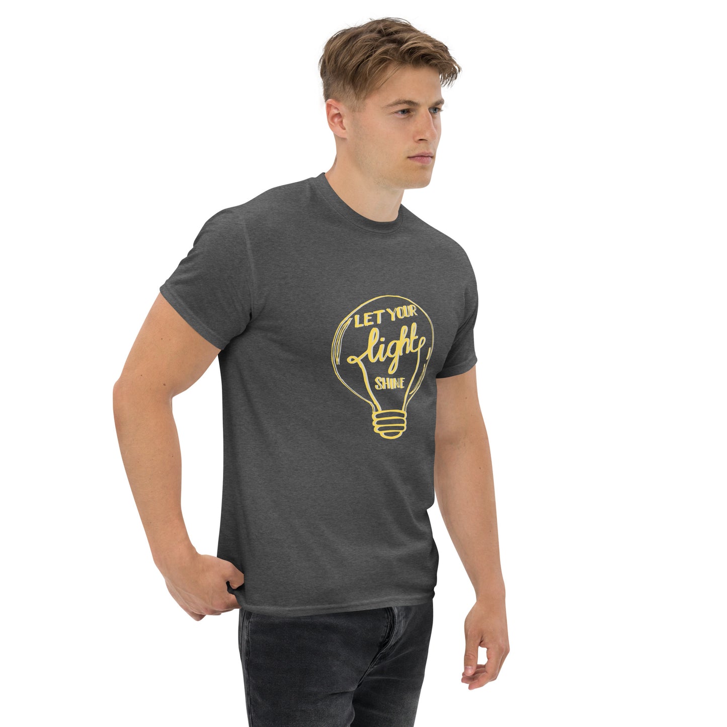 Let Your Light Shine T-Shirt in dark heather