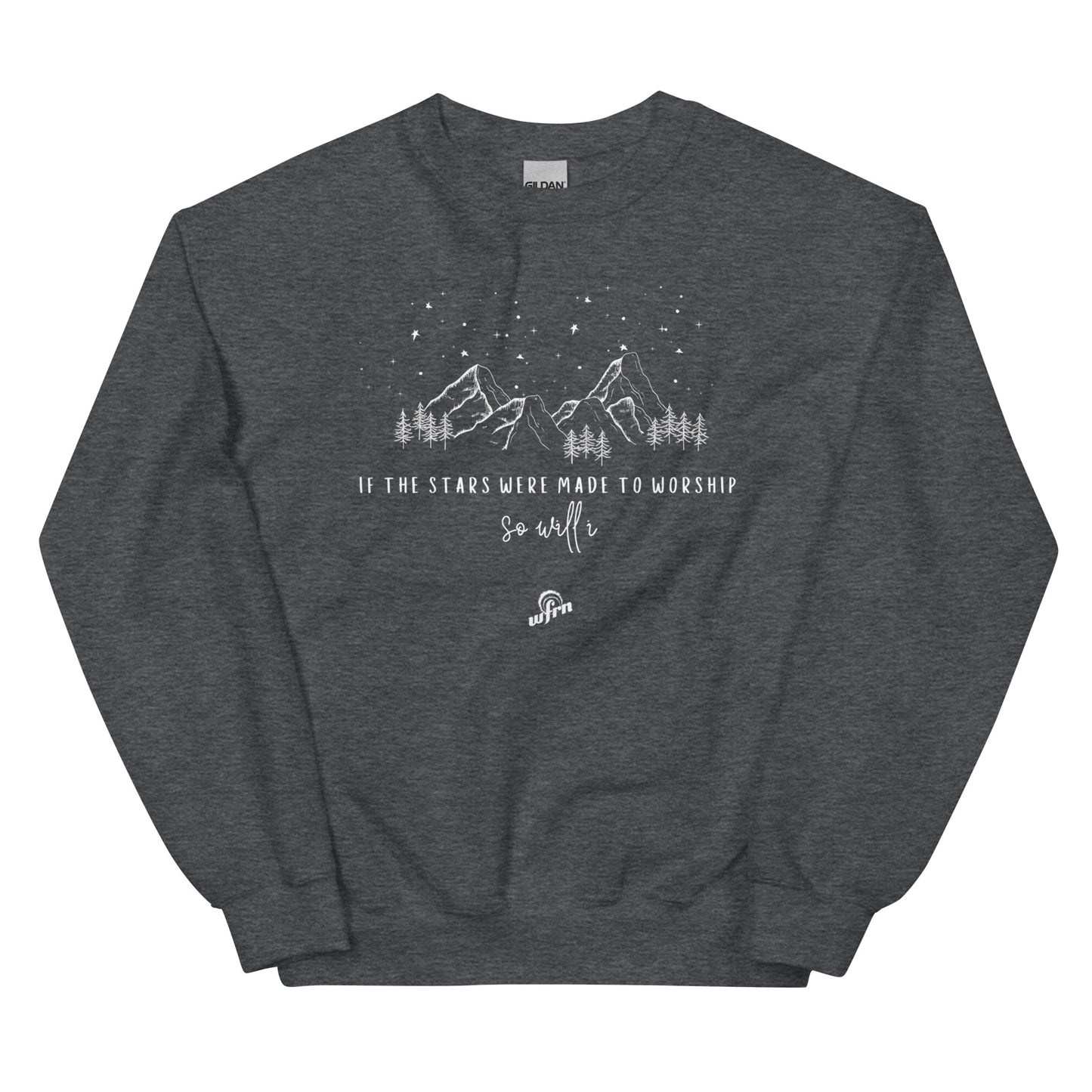 If the stars were made to worship sweatshirt in dark grey