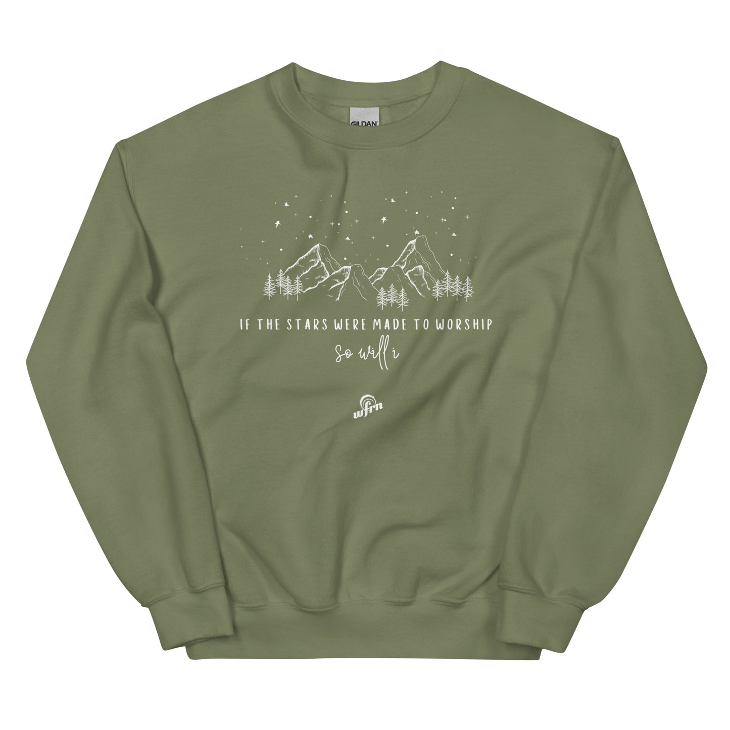 "If the Stars Were Made to Worship So Will I" Unisex Sweatshirt