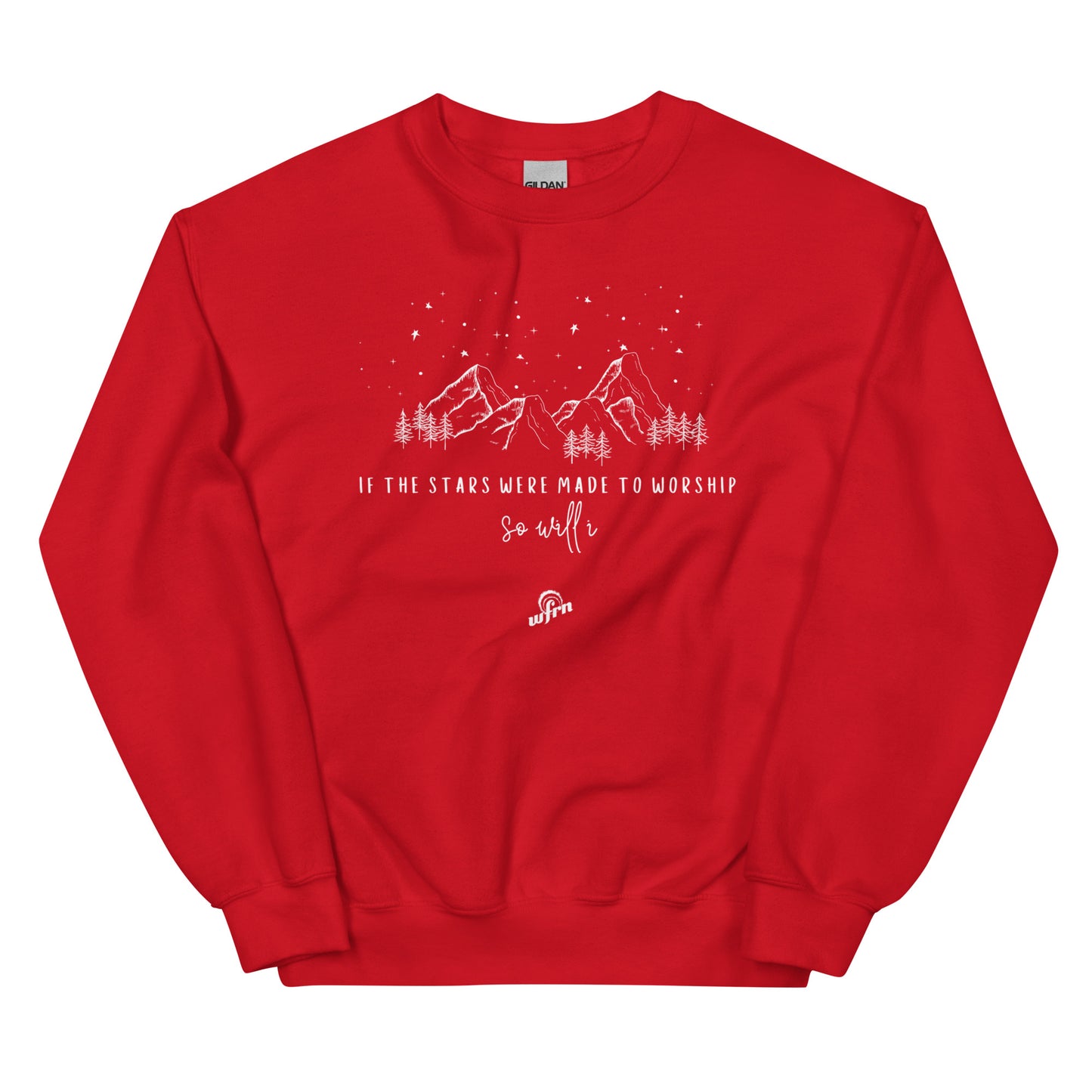 If the stars were made to worship sweatshirt in red