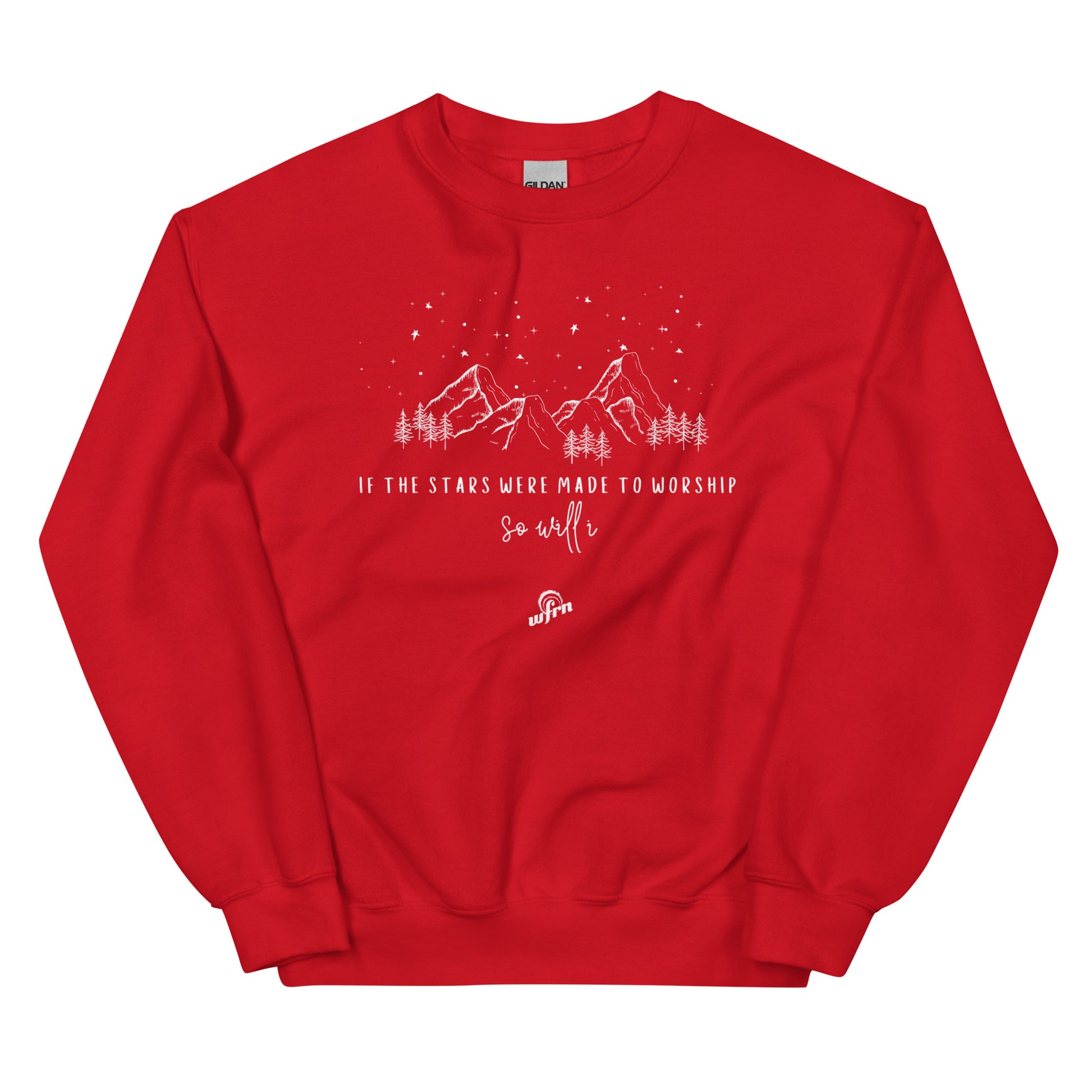If the stars were made to worship sweatshirt in red