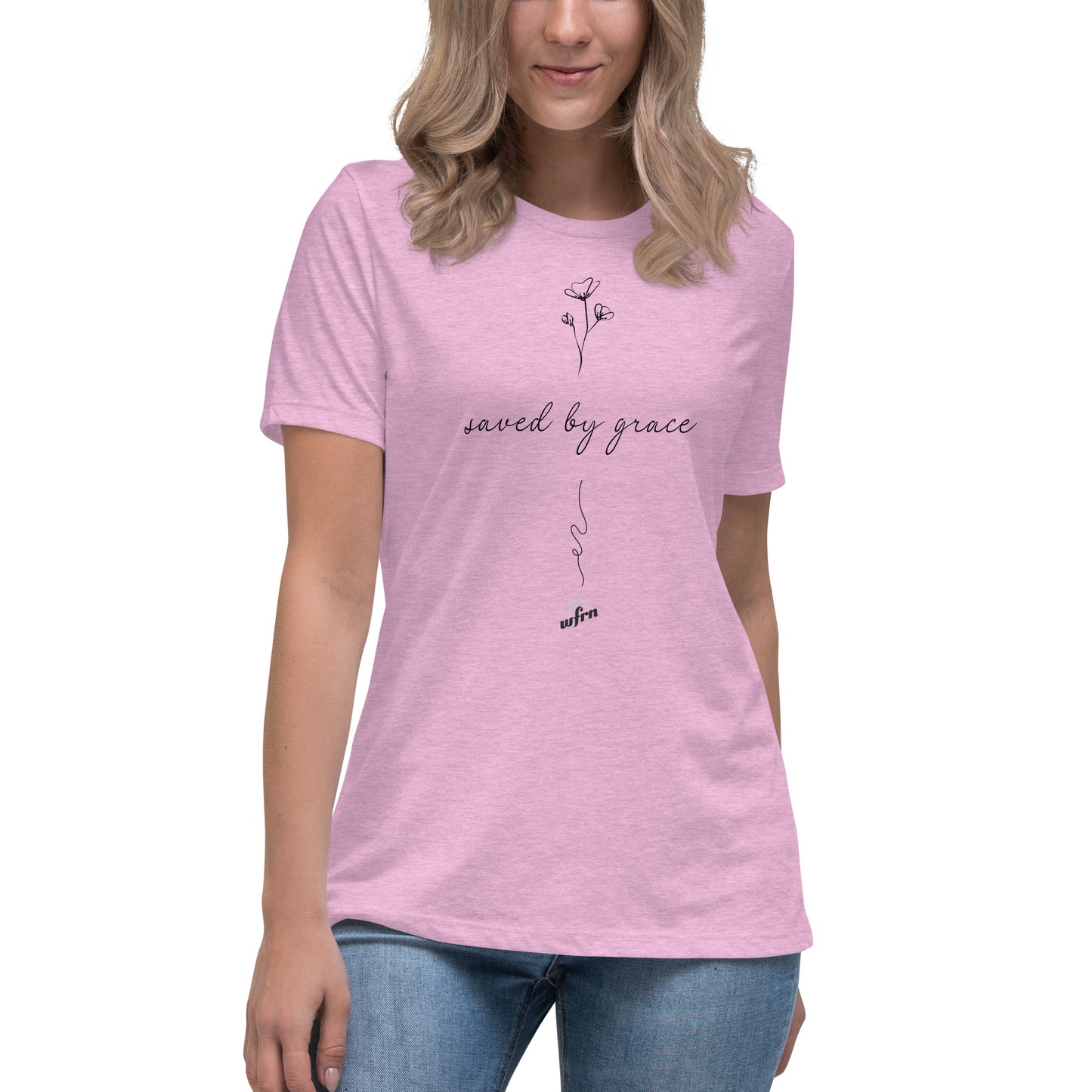 Women's 'Saved By Grace' Relaxed T-Shirt