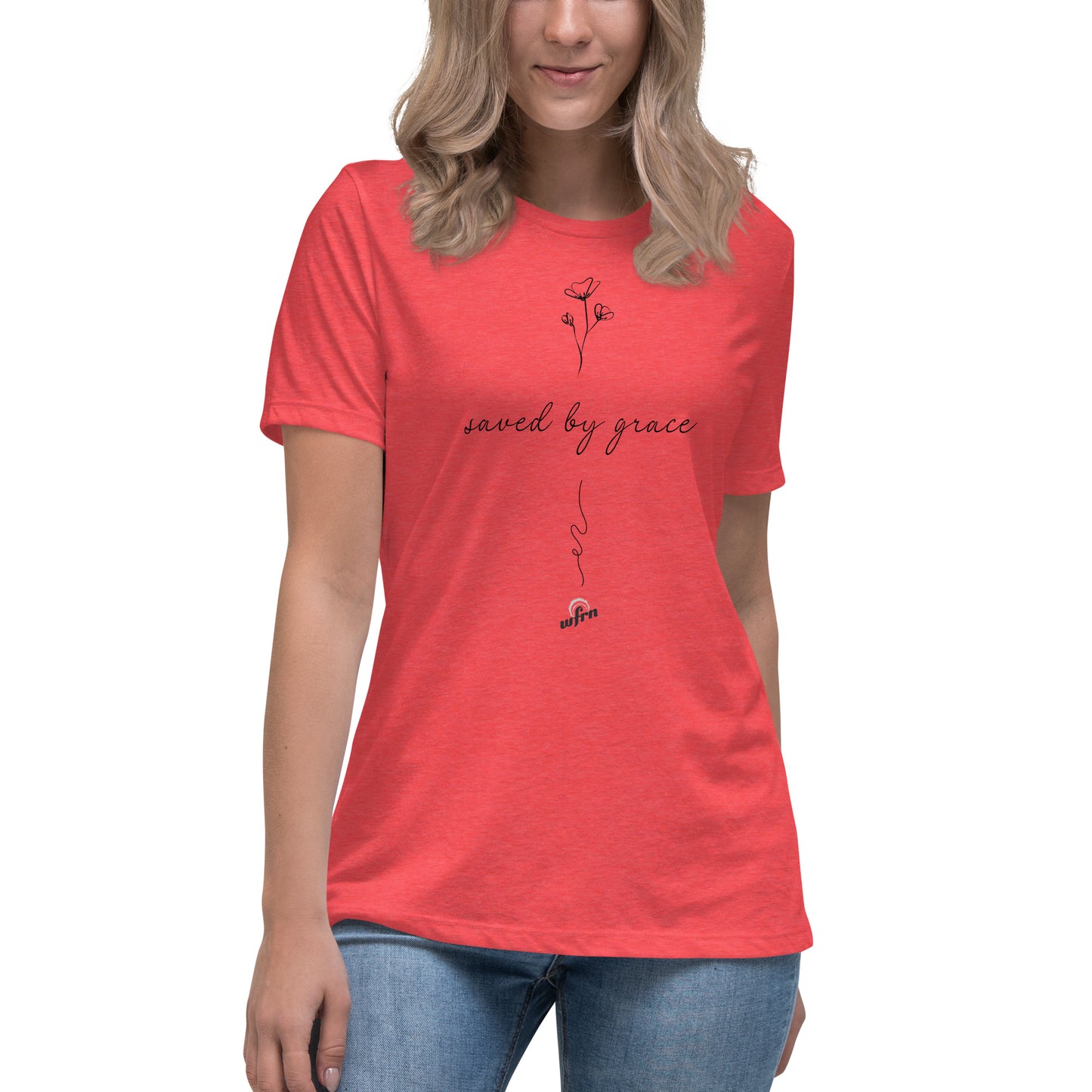 Women's 'Saved By Grace' Relaxed T-Shirt