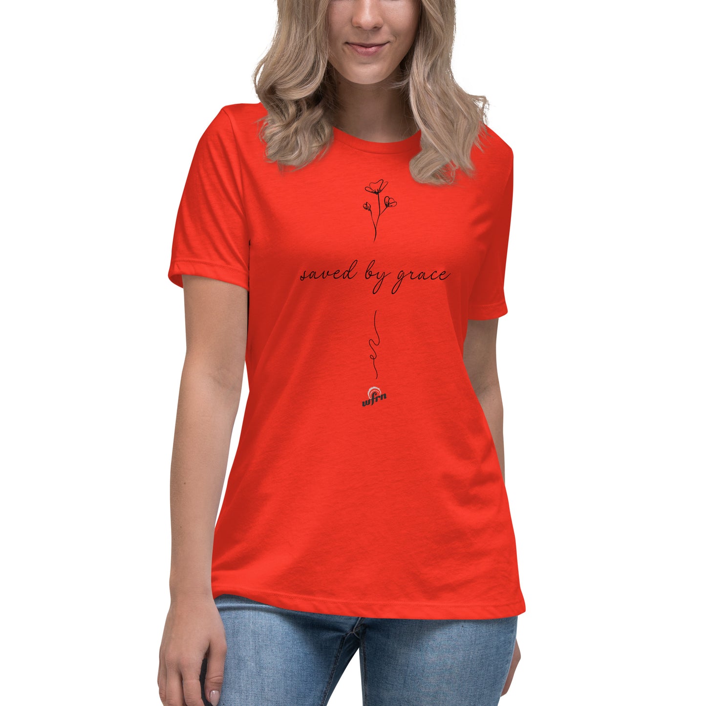 Women's 'Saved By Grace' Relaxed T-Shirt