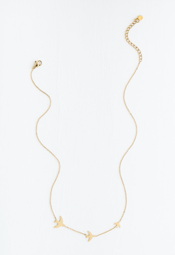 Sparrow Gold Necklace by Starfish Project