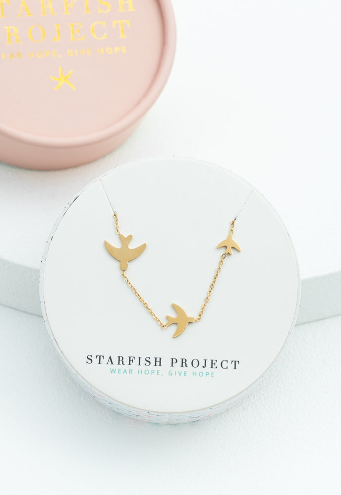 Sparrow Gold Necklace by Starfish Project