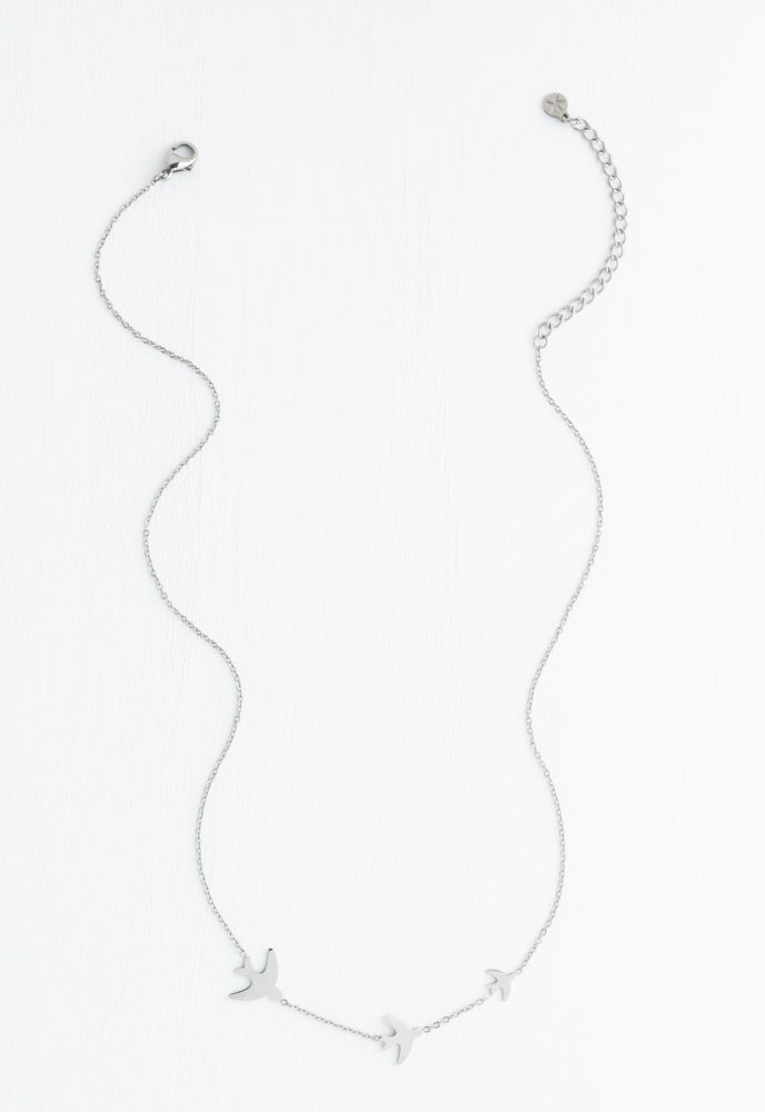 Sparrow Silver Necklace by Starfish Project