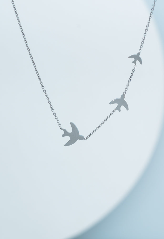 Sparrow Silver Necklace by Starfish Project