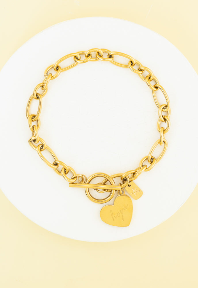Give Hope Bracelet in Gold by Starfish Project
