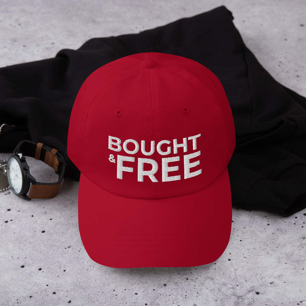 Bought & Free Hat in cranberry red