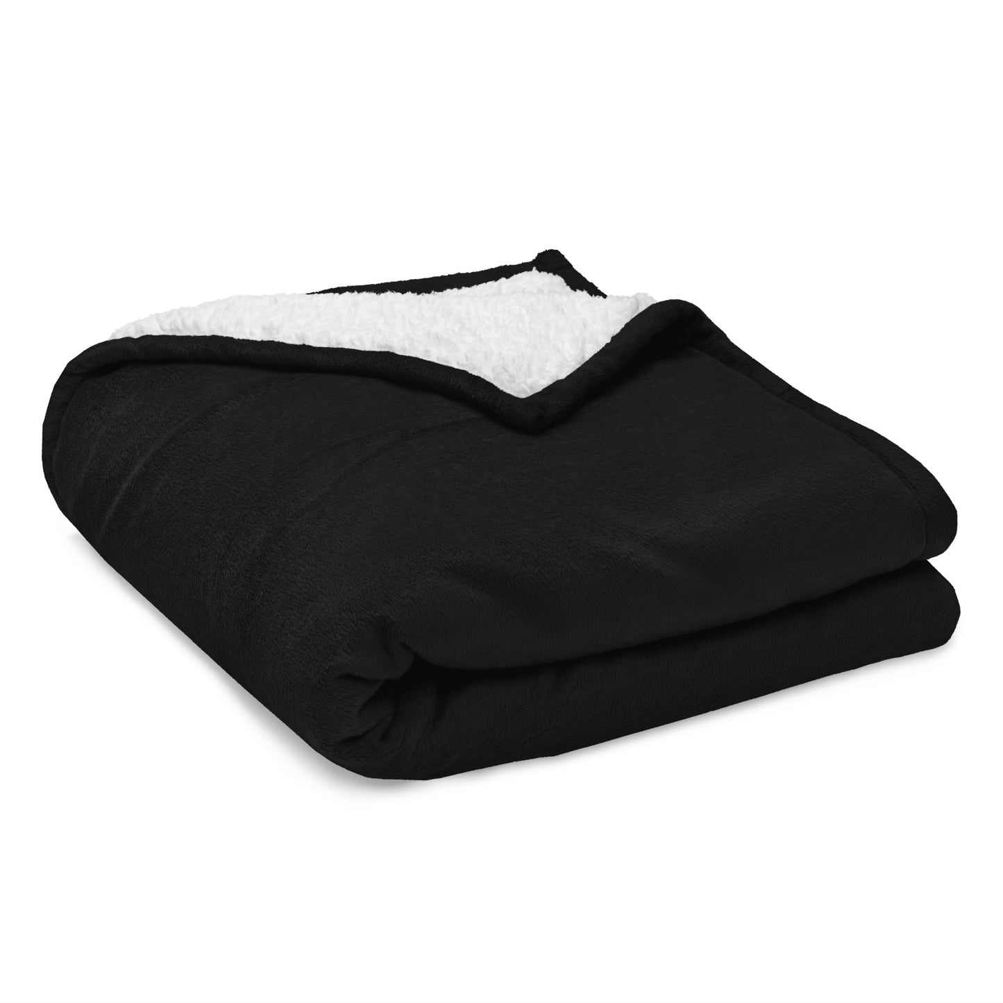 Faith Premium Sherpa Blanket in black