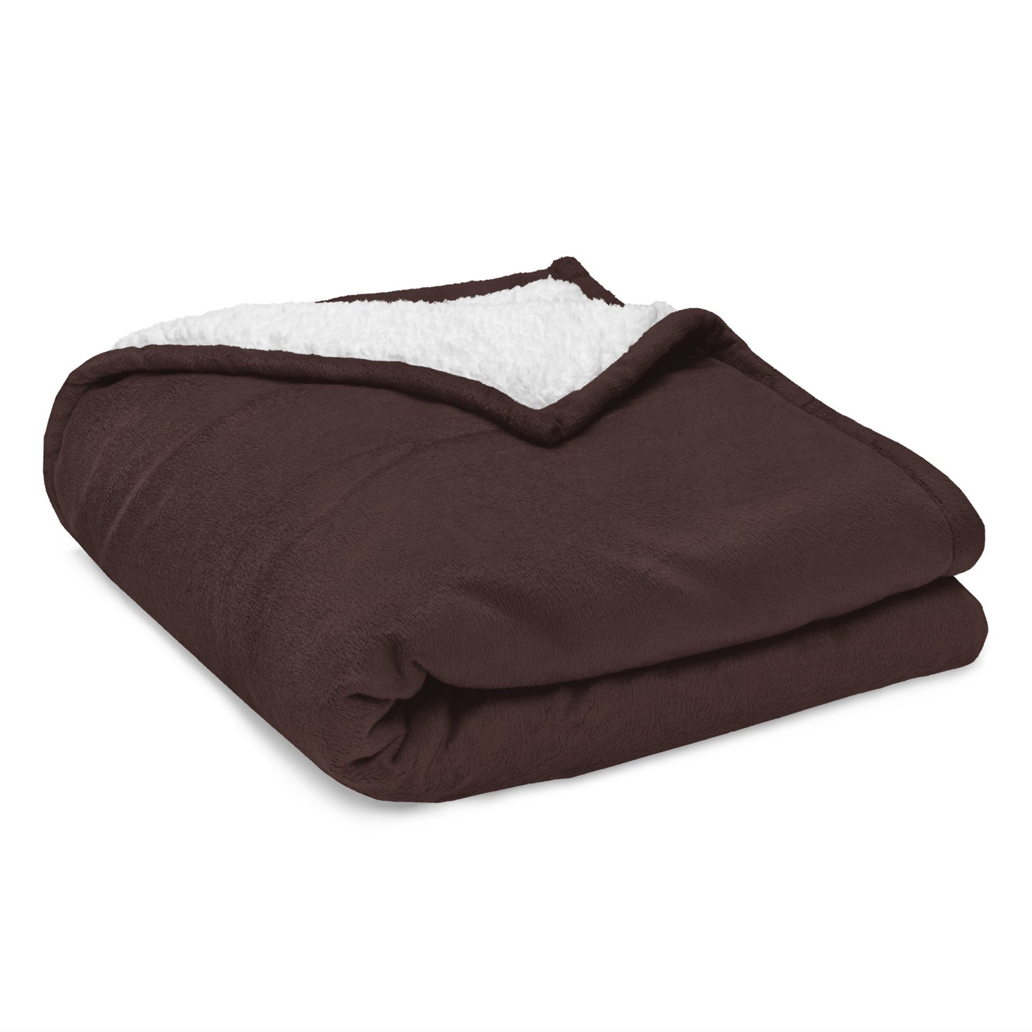 Faith Premium Sherpa Blanket in fireside brown