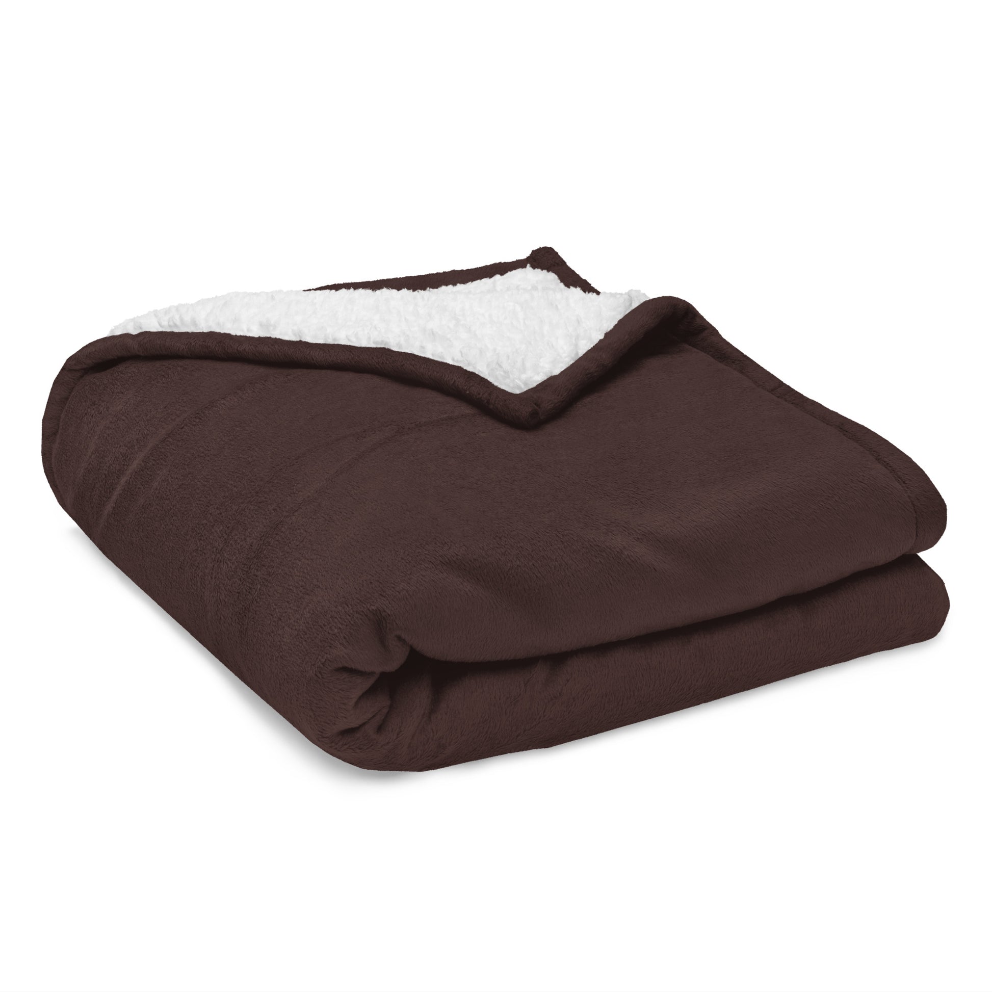 Faith Premium Sherpa Blanket in fireside brown