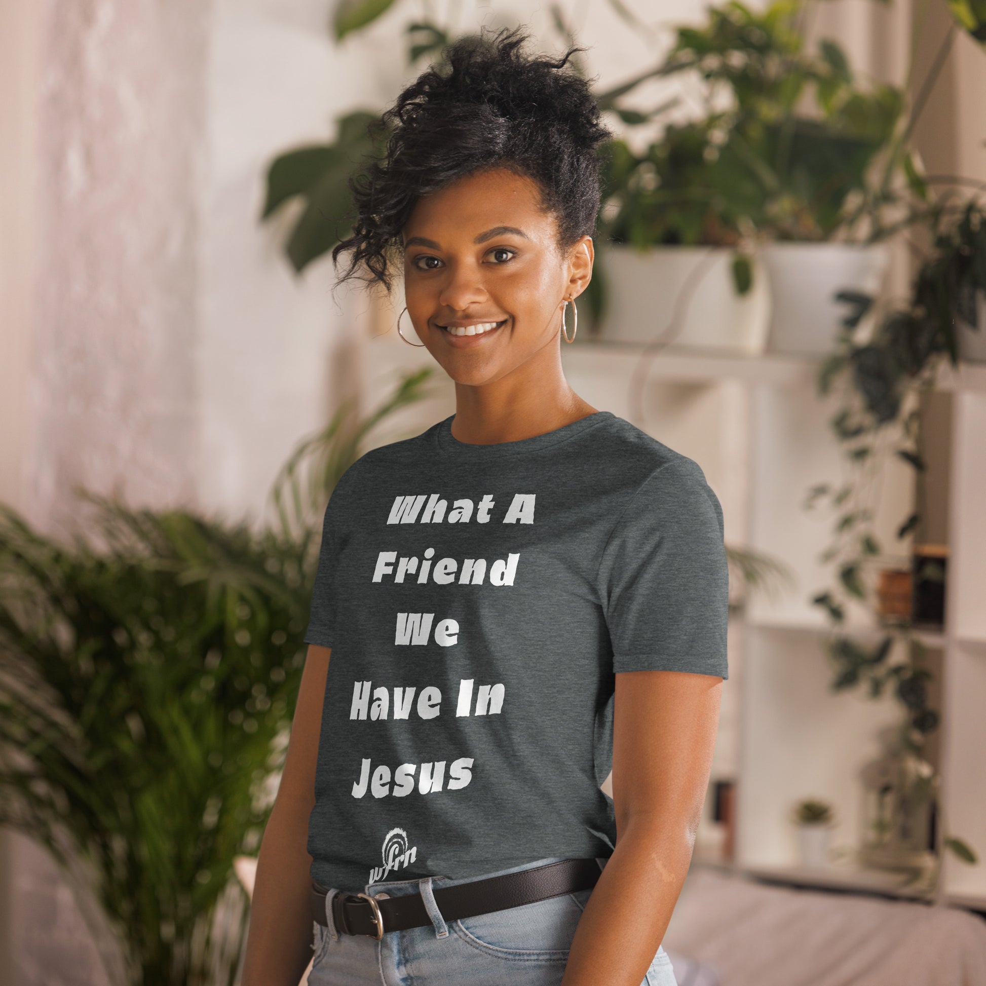 What a Friend We Have in Jesus T-Shirt in dark grey