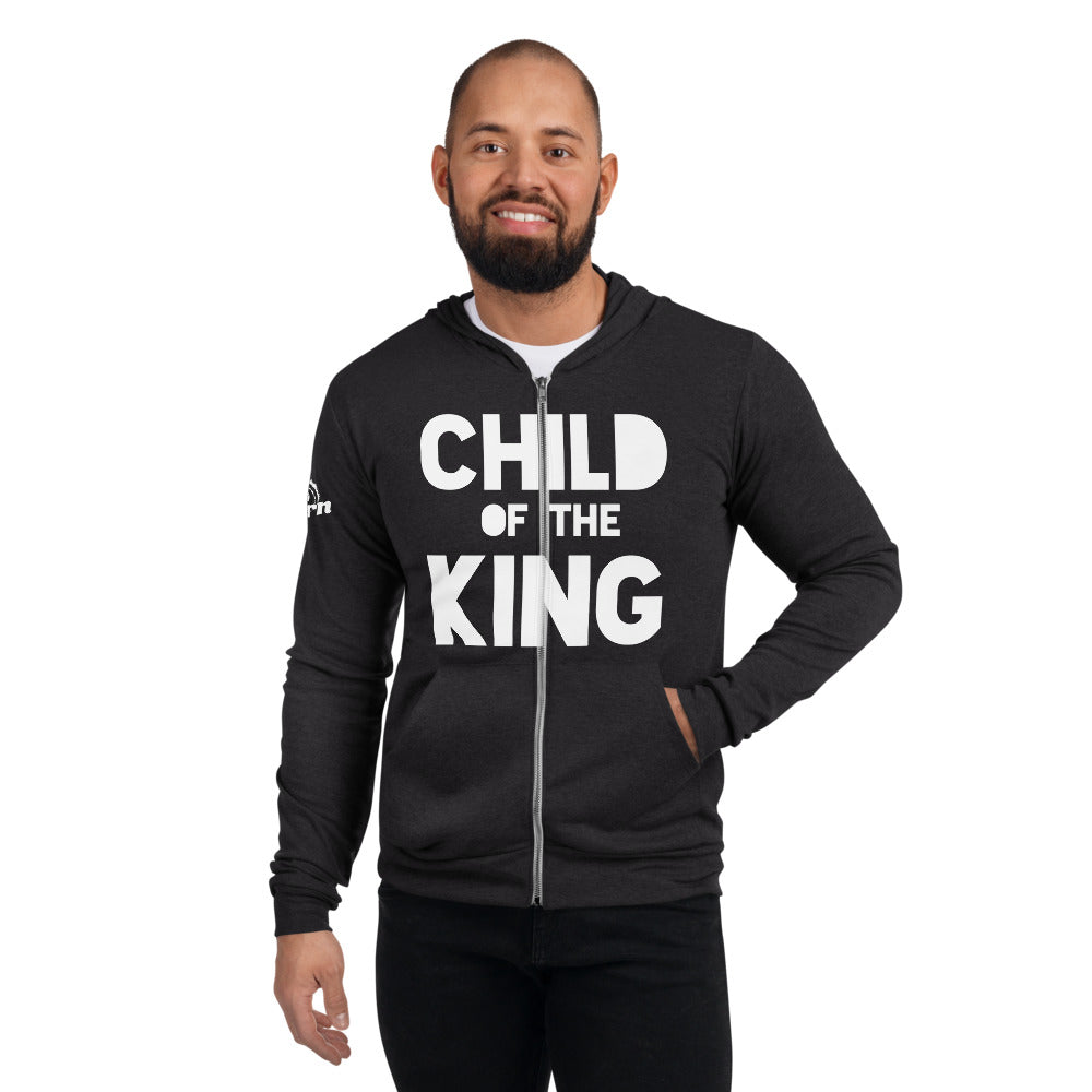 Child of the King Adult Hoodie in charcoal black