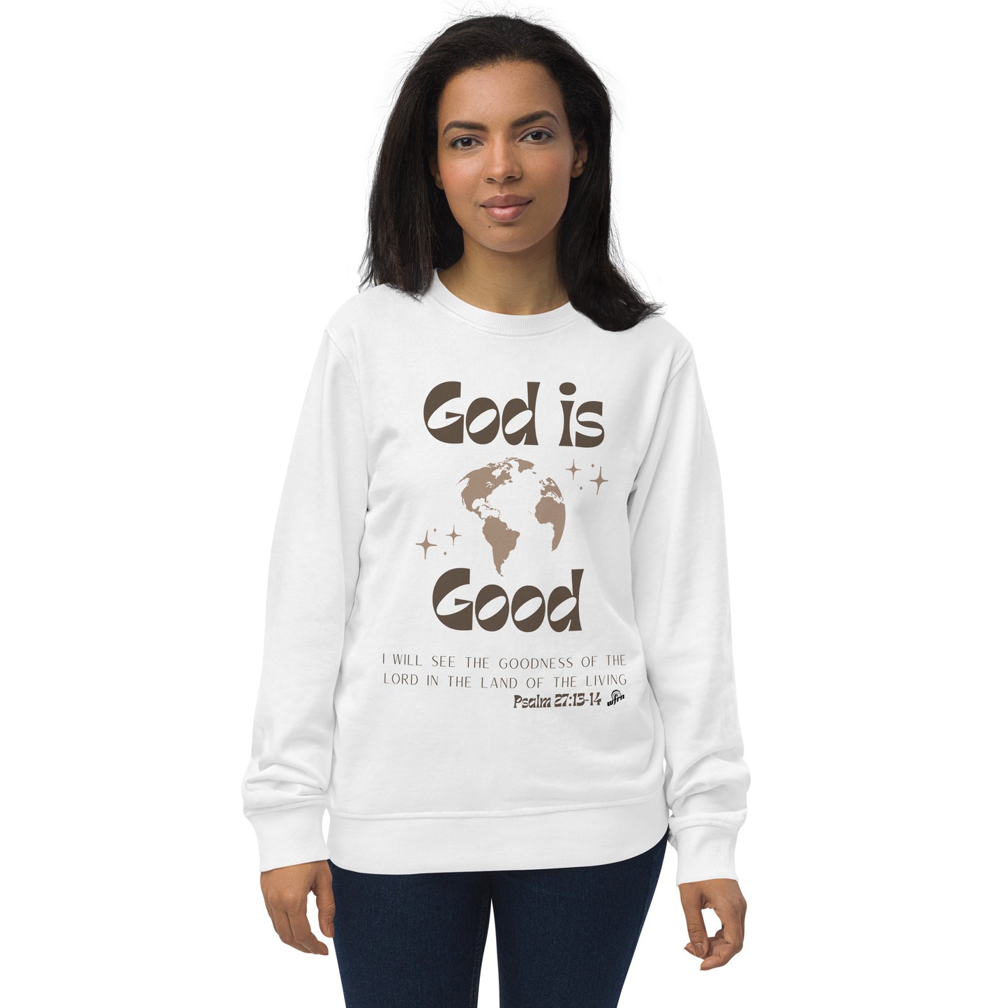 God is Good Sweatshirt in white
