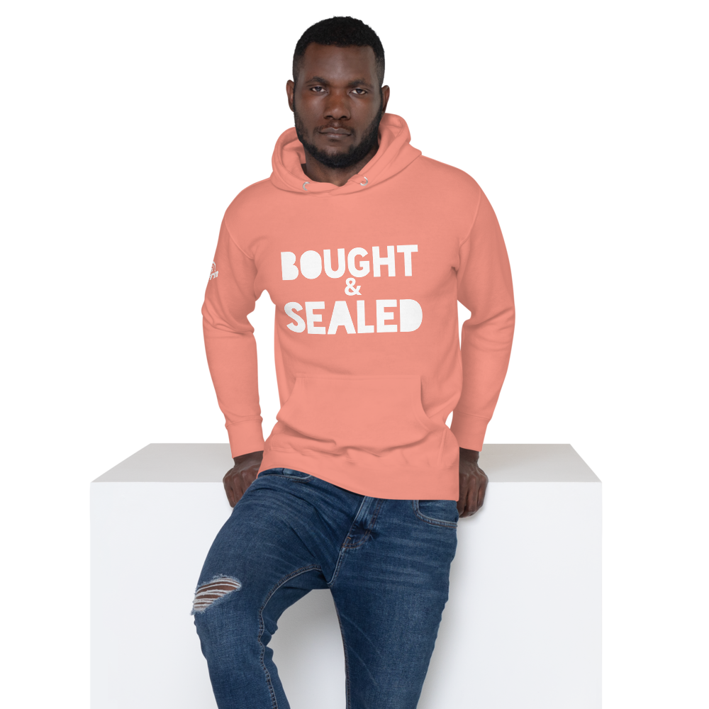 Bought & Sealed Hoodie in dusty rose