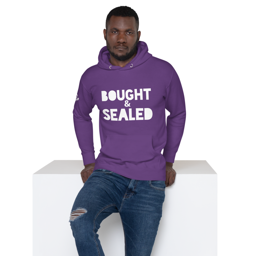 Bought & Sealed Hoodie in purple