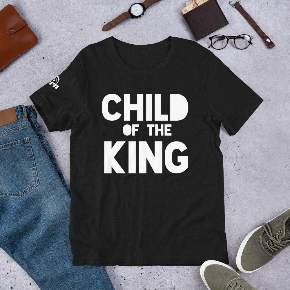 Child of the King adult t-shirt in black heather