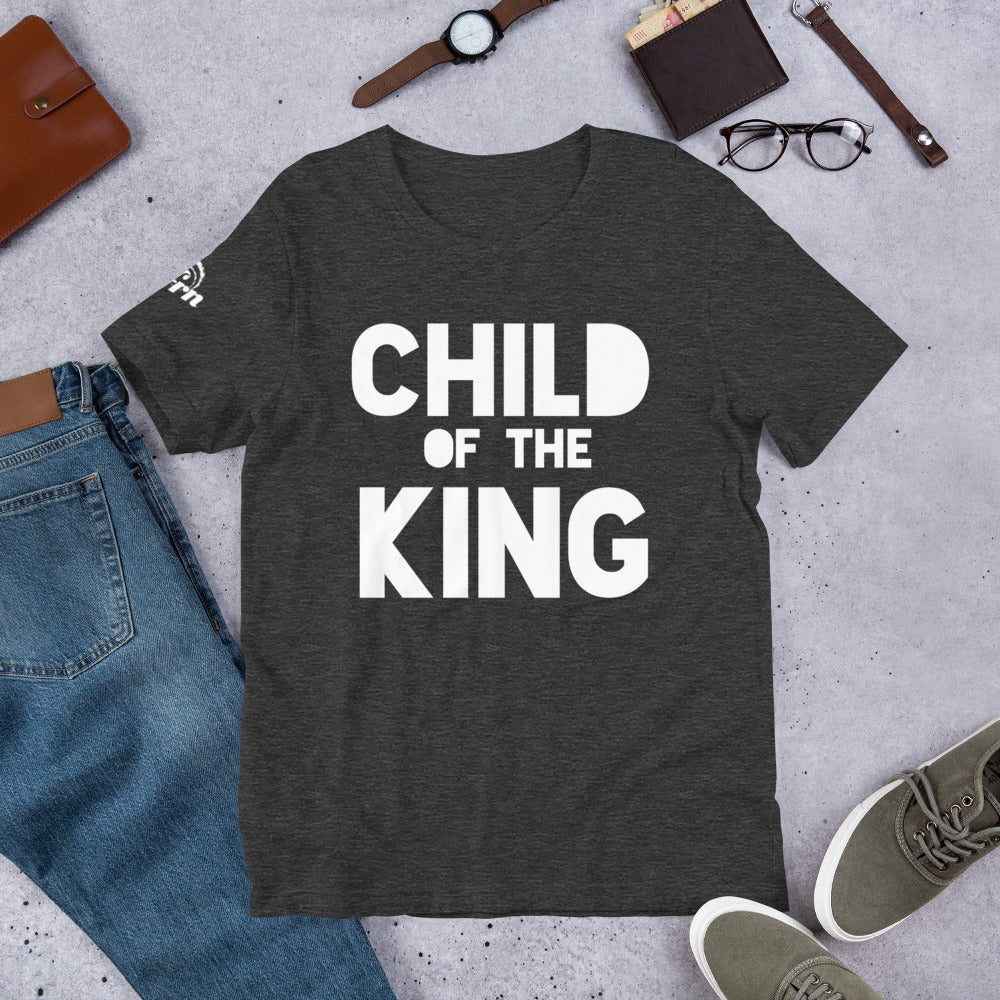 Child of the King adult t-shirt in grey heather