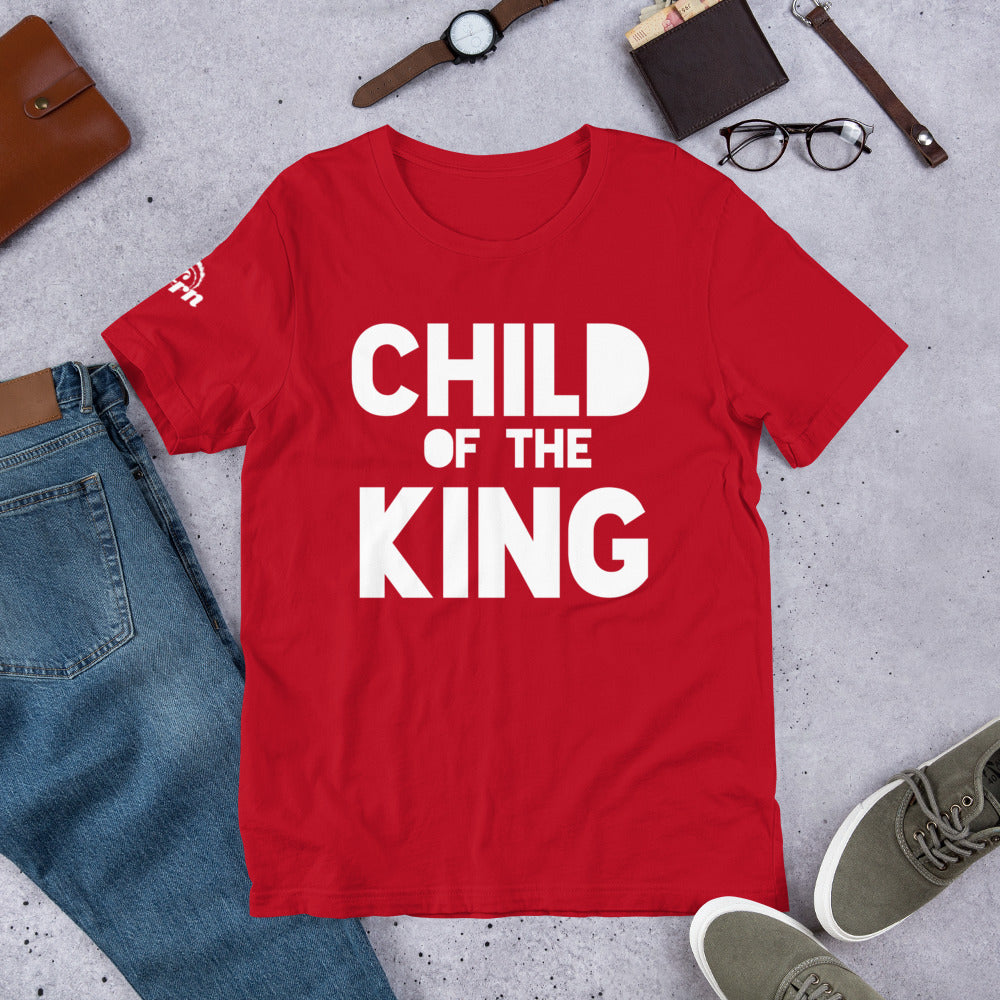Child of the King adult t-shirt in red