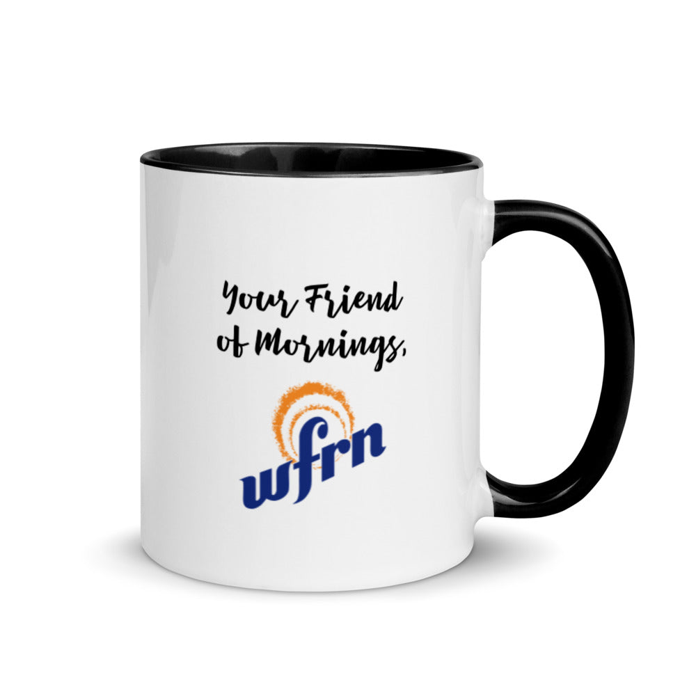 Fueled by Coffee & Jesus Mug with black handle & interior