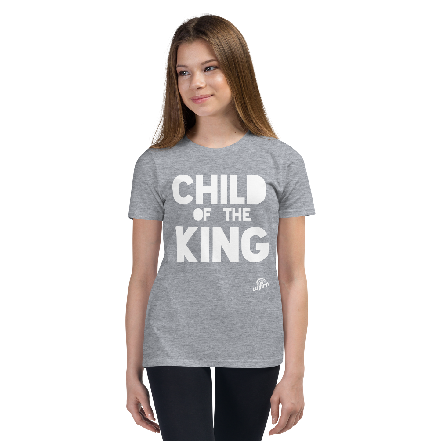 Child of the King Youth Tee in light heather grey
