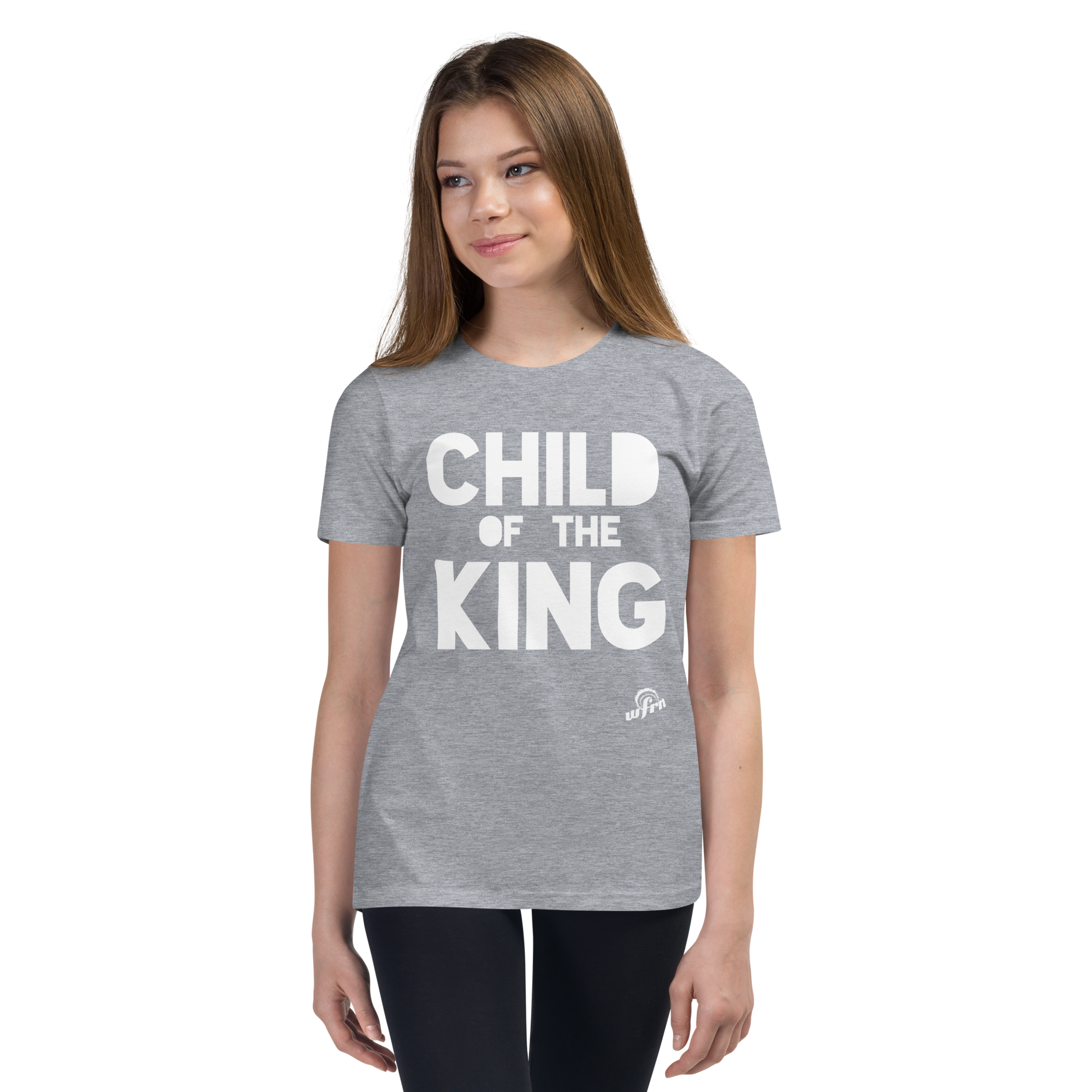 Child of the King Youth Tee in light heather grey