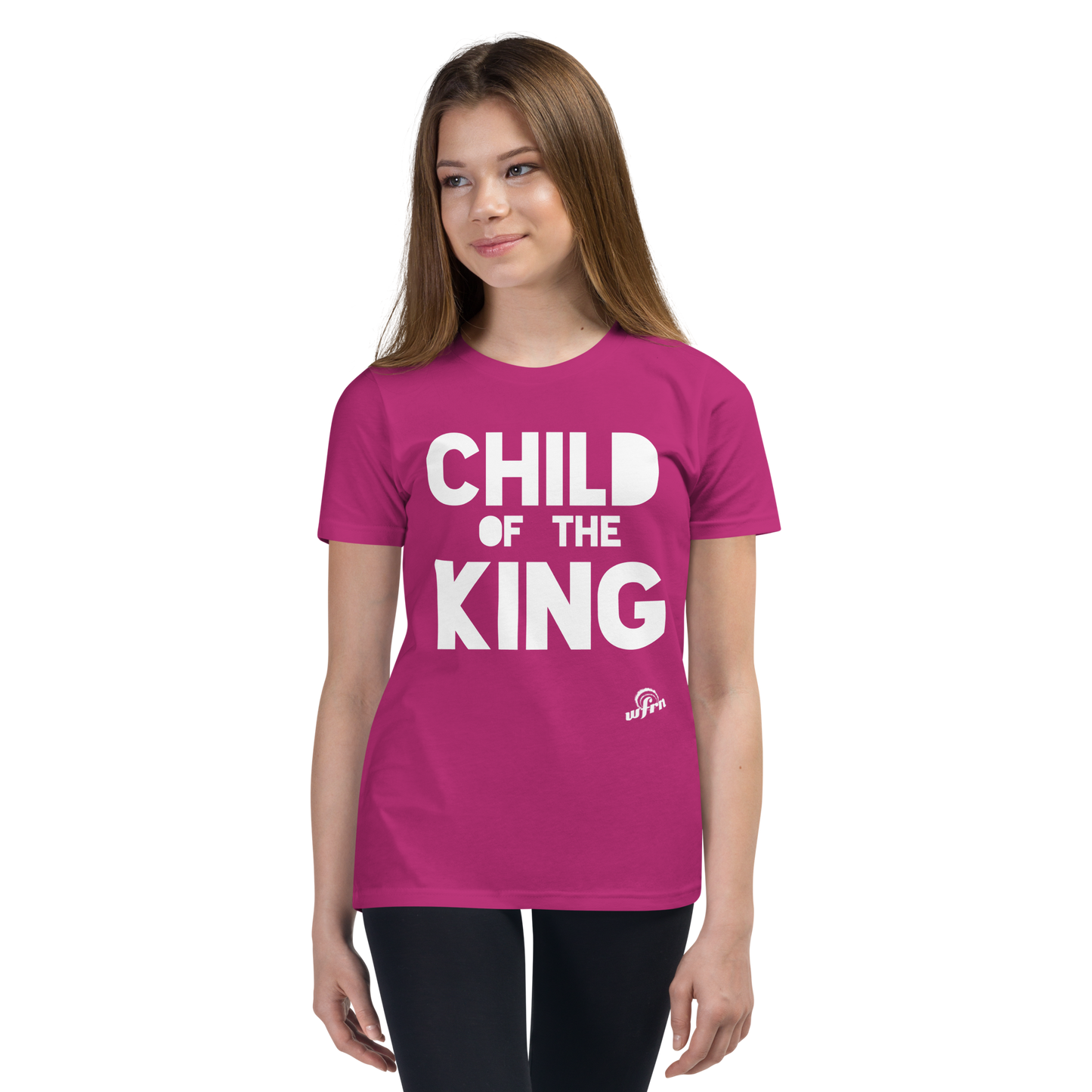 Child of the King Youth Tee in berry pink