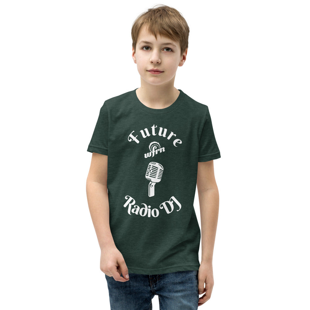 Future WFRN Radio DJ Youth Tee in heather forest green
