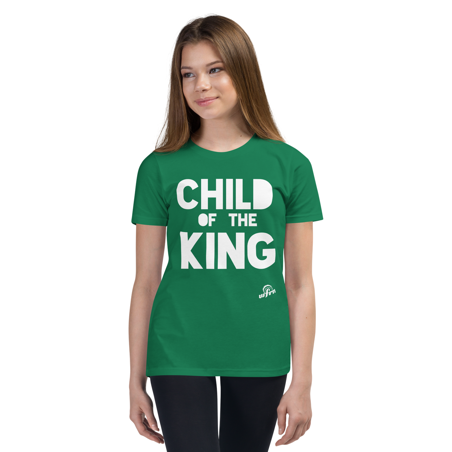 Child of the King Youth Tee in kelly green
