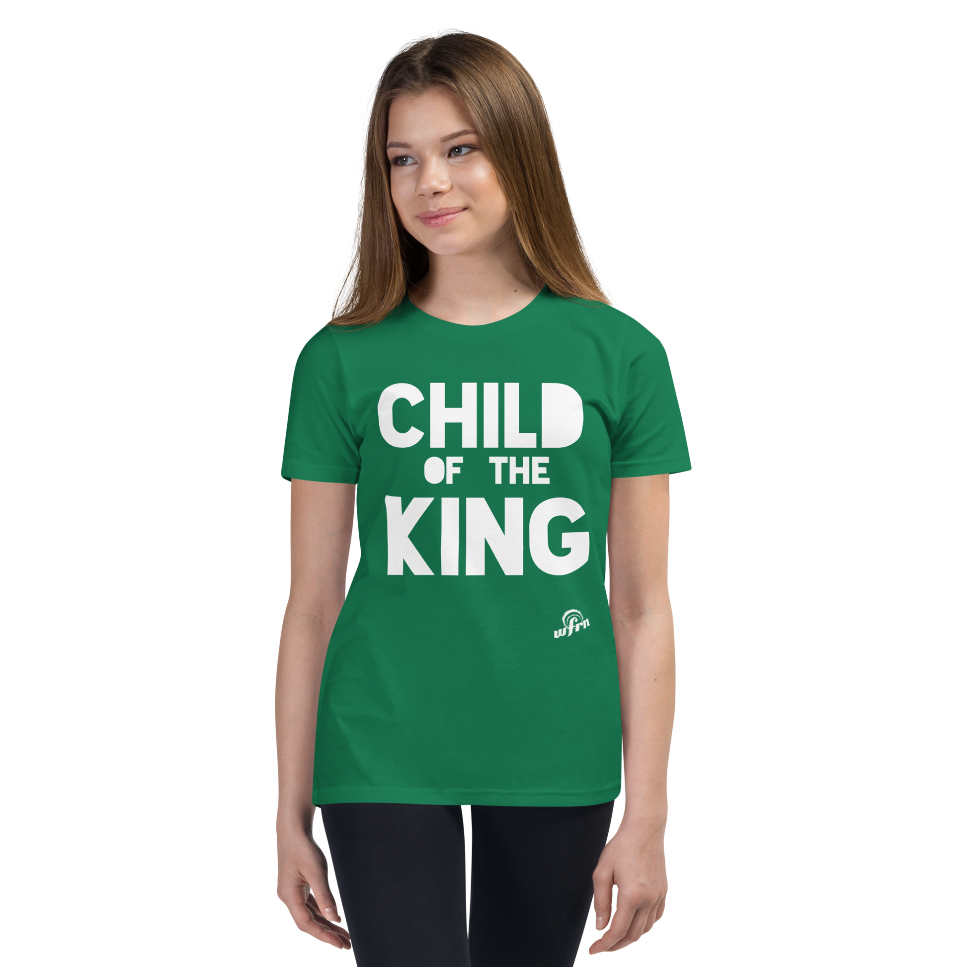 Child of the King Youth Tee in kelly green