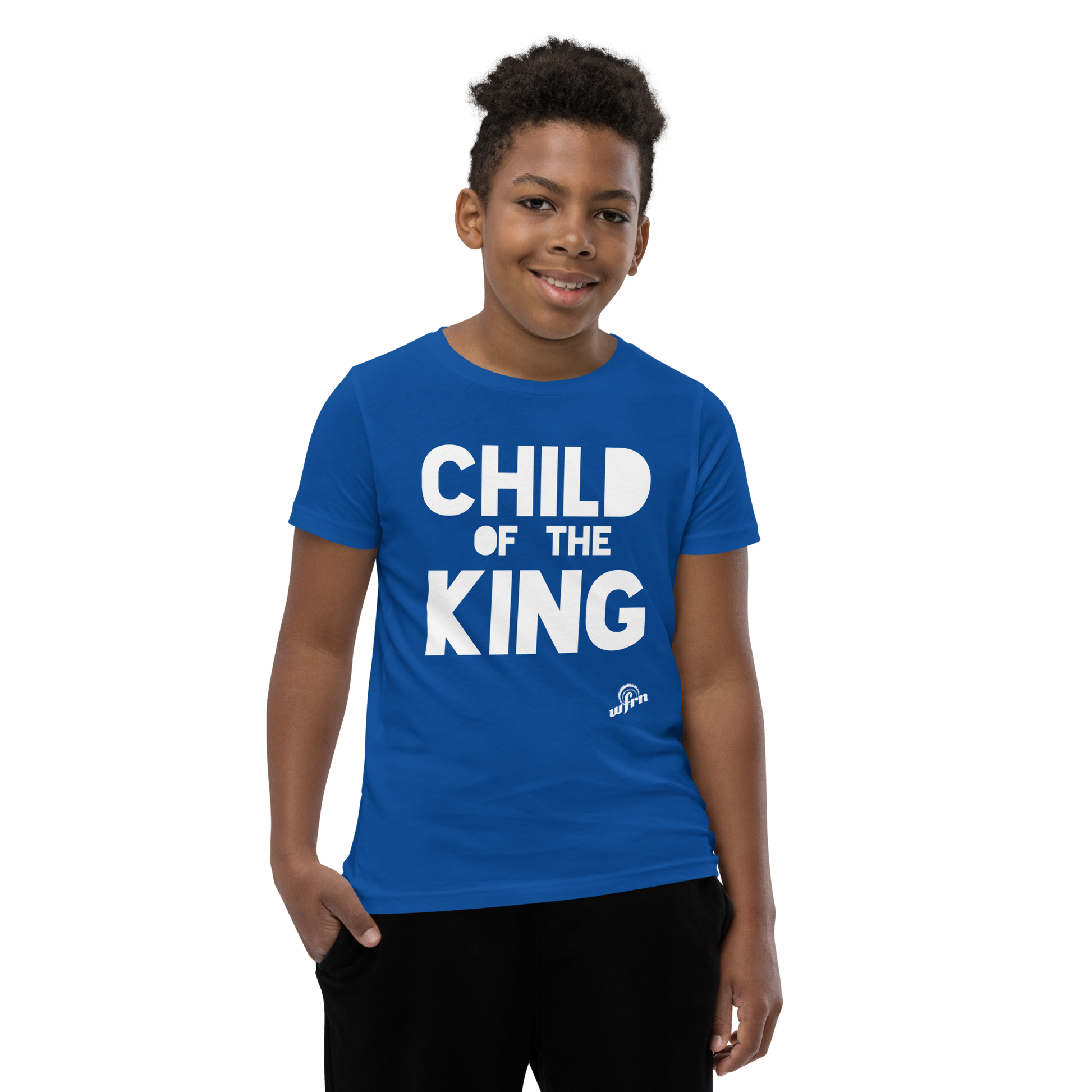 Child of the King Youth Tee in royal blue