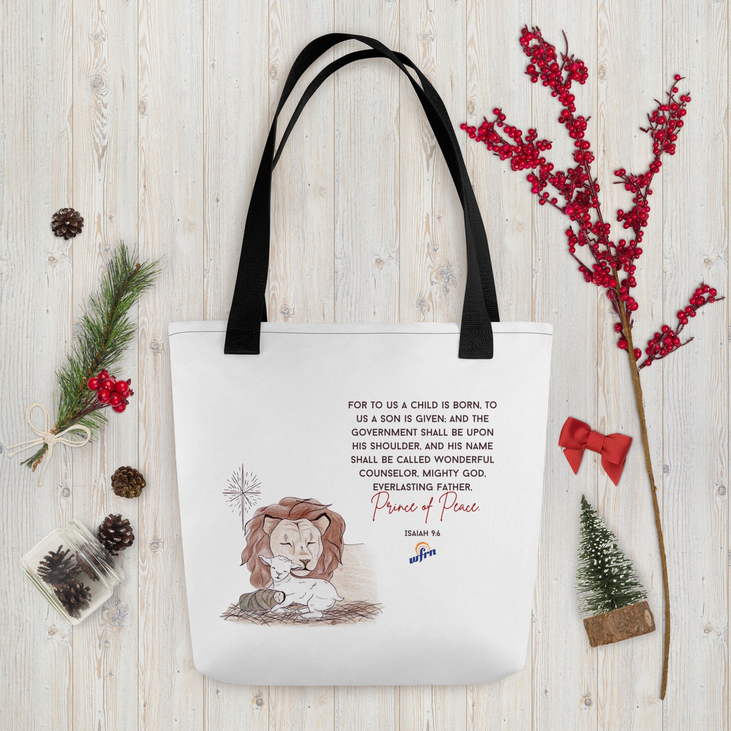 Lion & Lamb Tote Bag