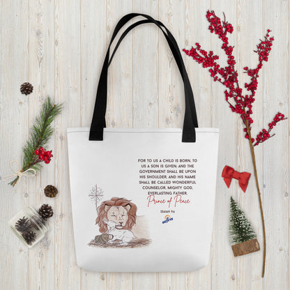 Lion & Lamb Tote Bag