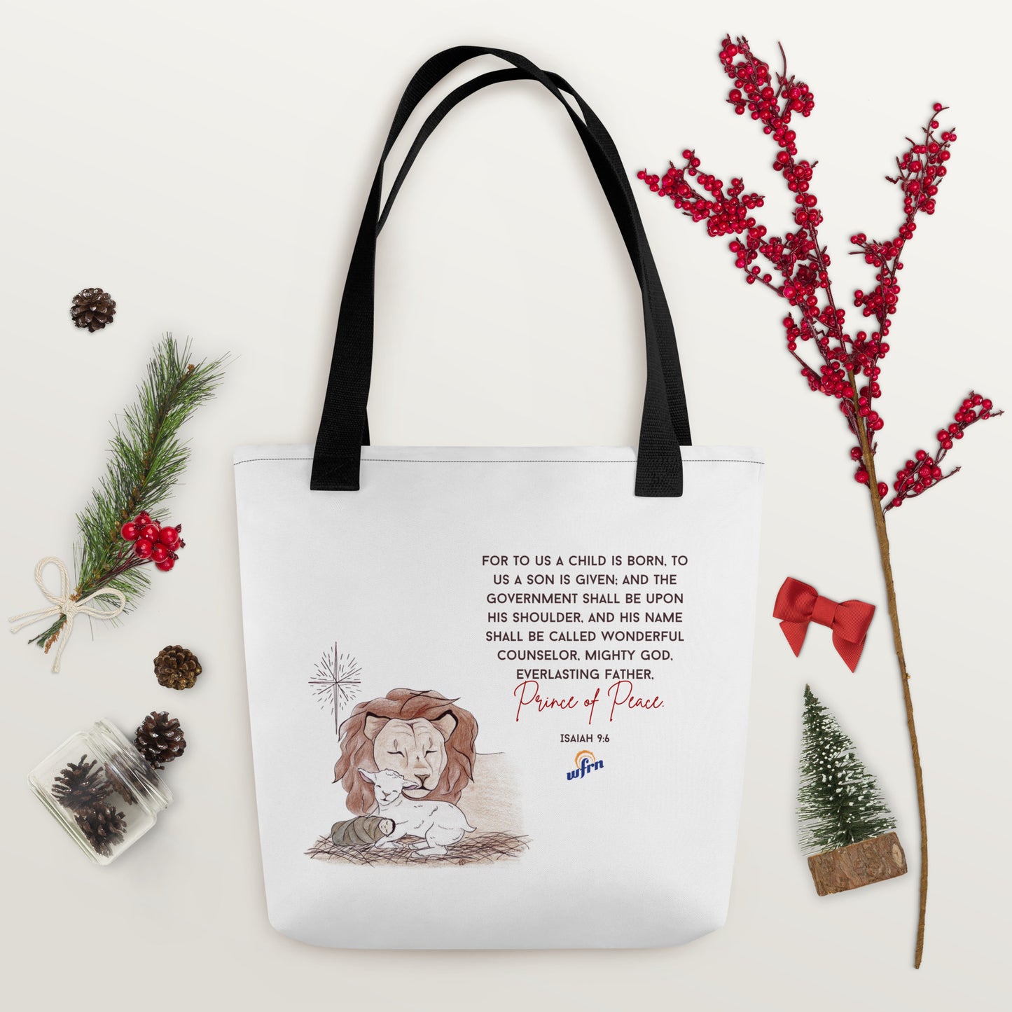 Lion & Lamb Tote Bag