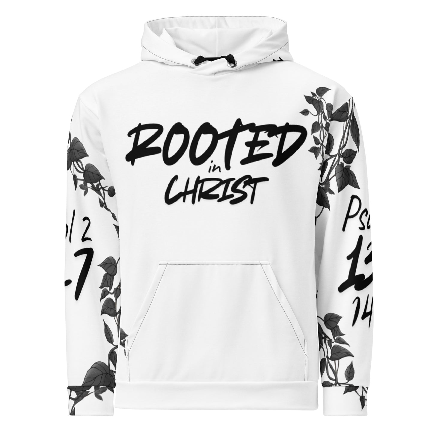 Rooted in Christ Psalm 129:14 Unisex Cotton Hoodie