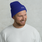 Rooted in Christ Cuffed, Solid Color, Minimalist, Knit Beanie, Unisex, Suitable For Polar Vortex, or Casual Everyday Wear