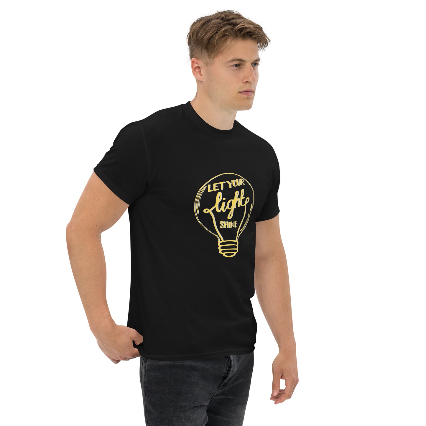 Let Your Light Shine T-Shirt in black