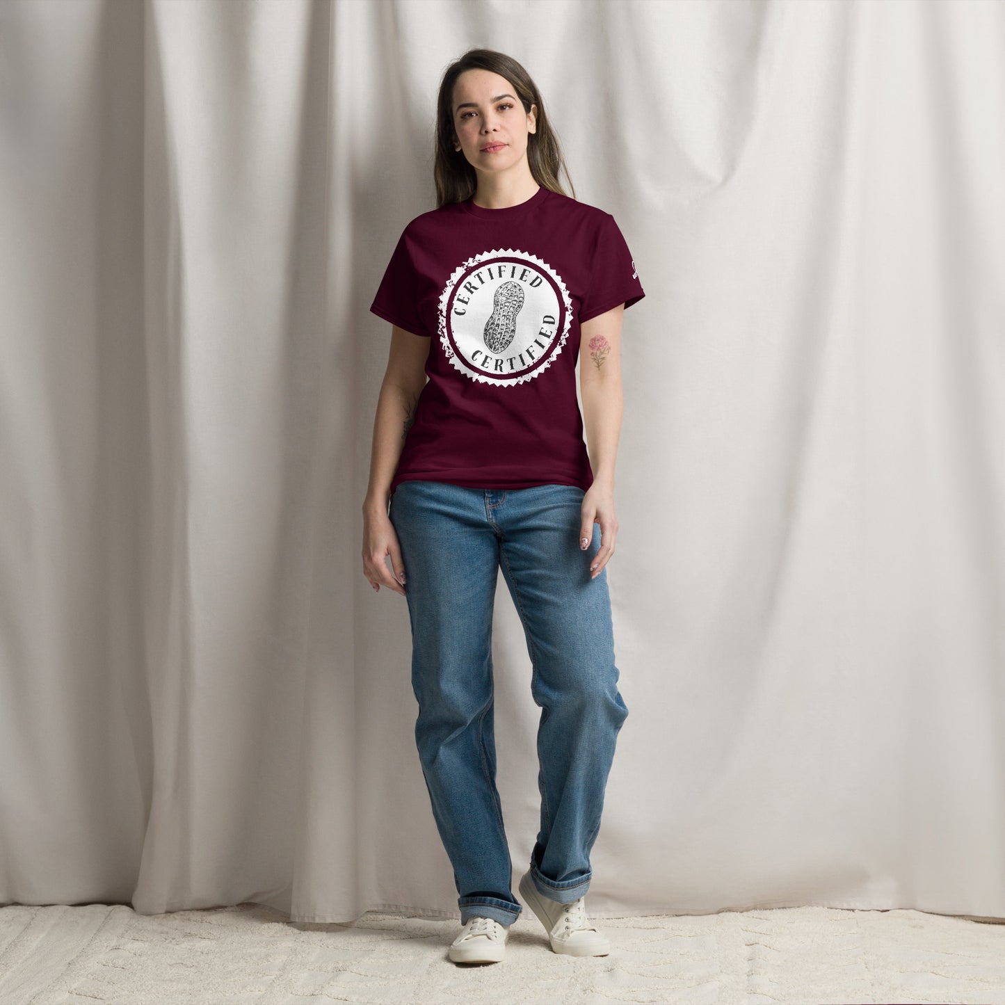 Certified Nut T-Shirt in maroon