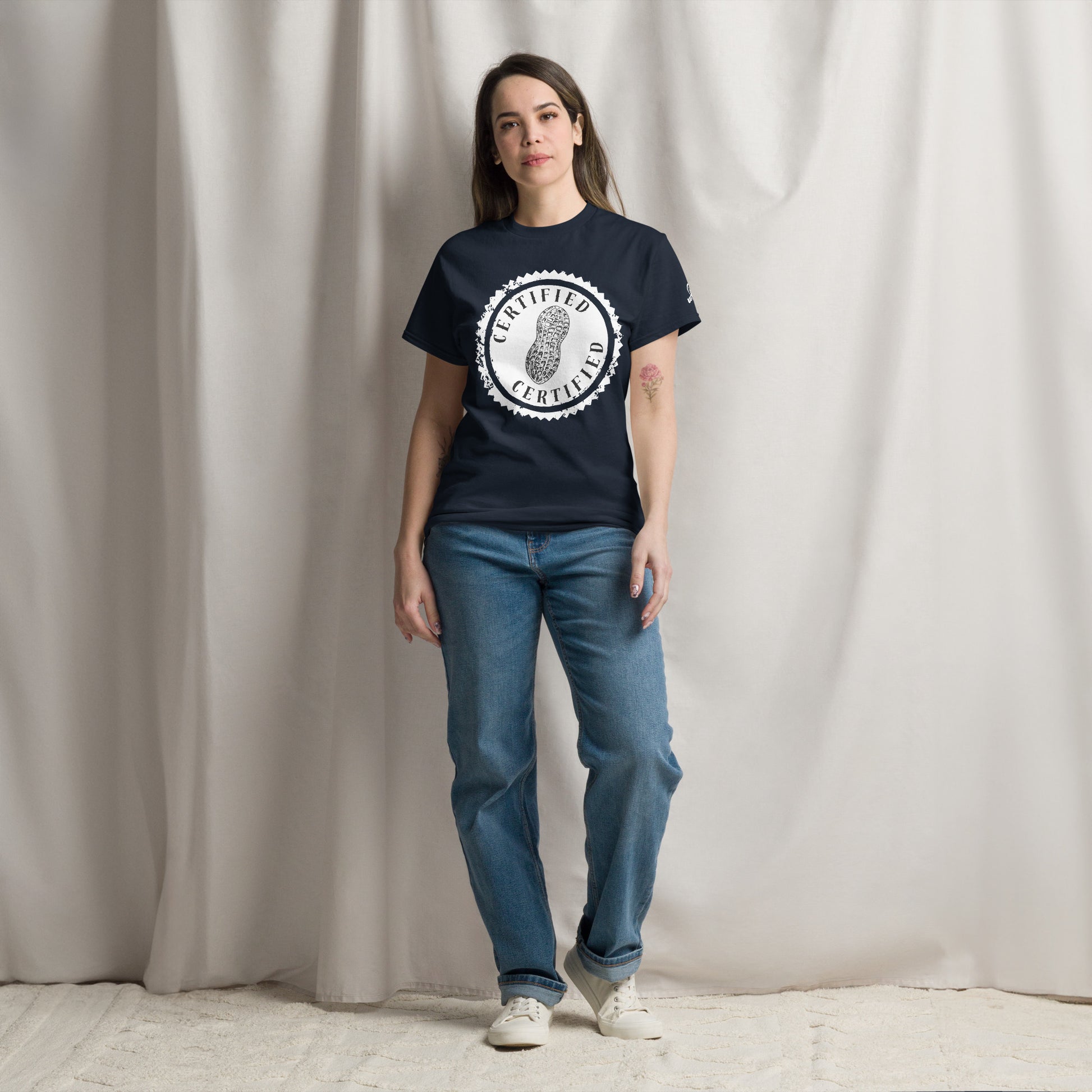 Certified Nut T-Shirt in navy blue