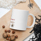 Pumpkin Spice and Jesus Christ White glossy mug