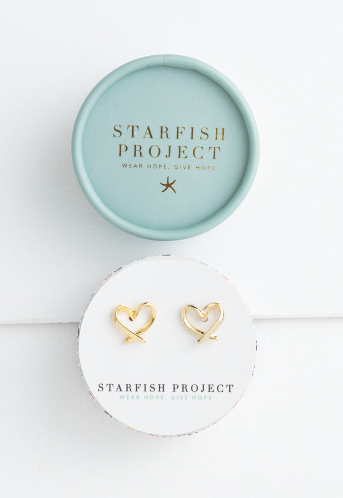 With Love Stud Earrings by Starfish Project